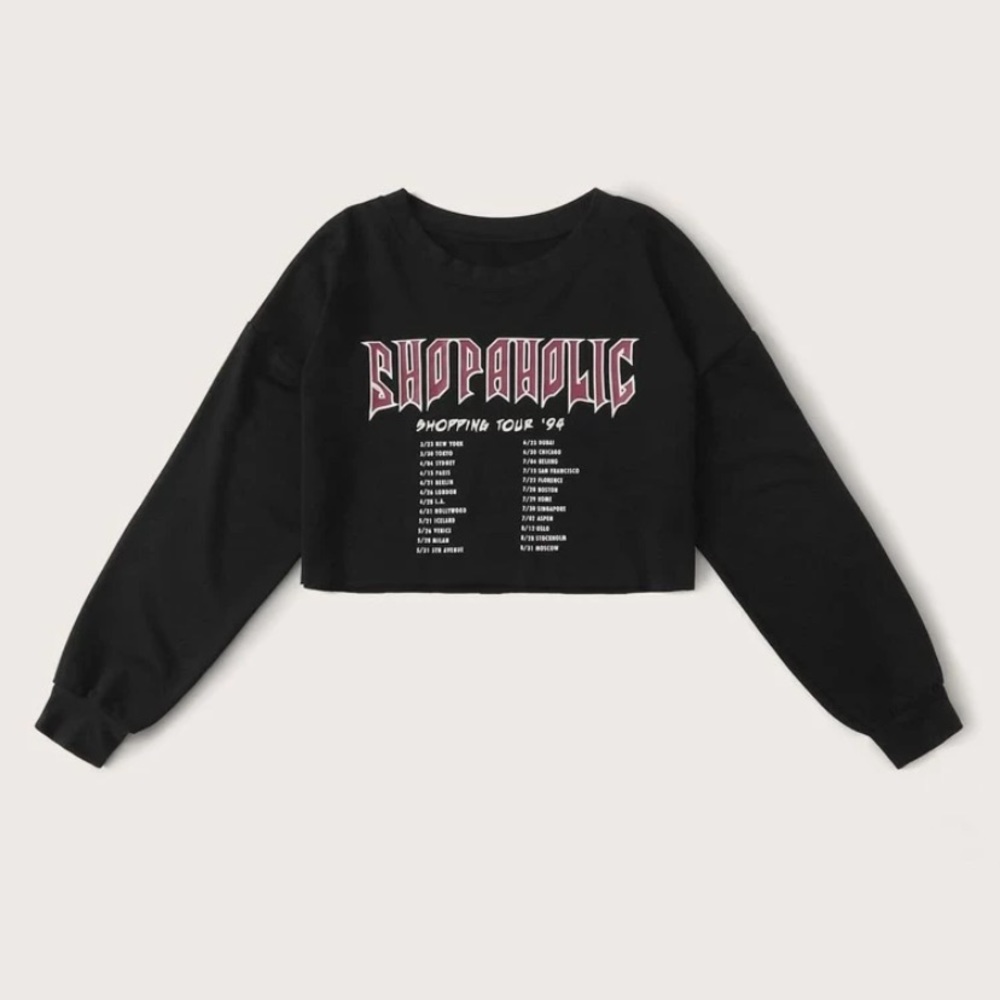 Cropped sweatshirt